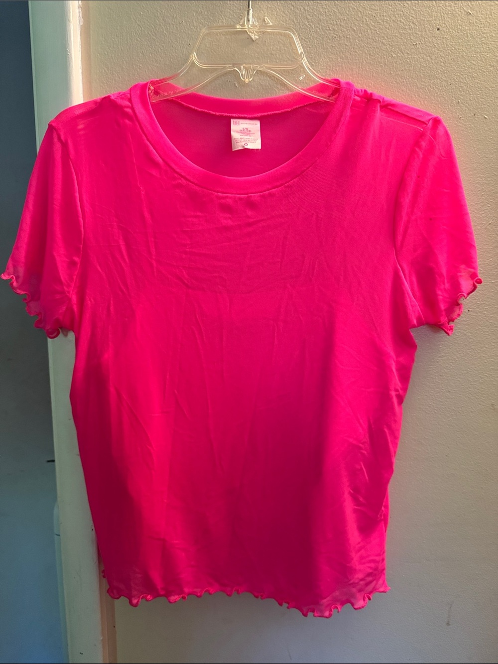 Women's Hot Pink Short Sleeve Tee